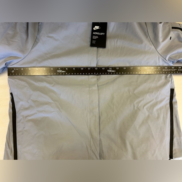 NIKE Down Puffer w/ WindbreakerJacket Women Large Blue 2PC. Set Water Resistant - Picture 15 of 16